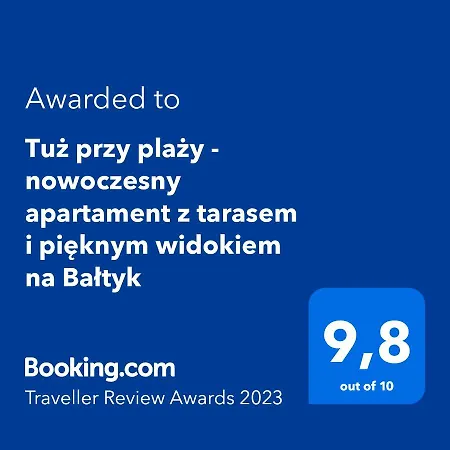 Apartamento Tuz Przy Plazy - Nowoczesny Z Tarasem I Pieknym Widokiem Na Baltyk Mielno (Koszalin)